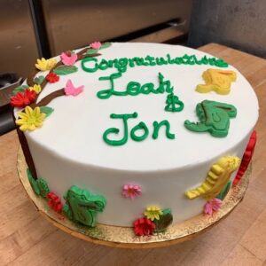 10” custom round cake